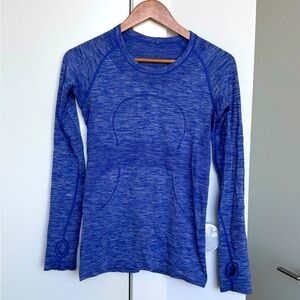 Lululemon long sleeve swiftly - purple blue - size 8